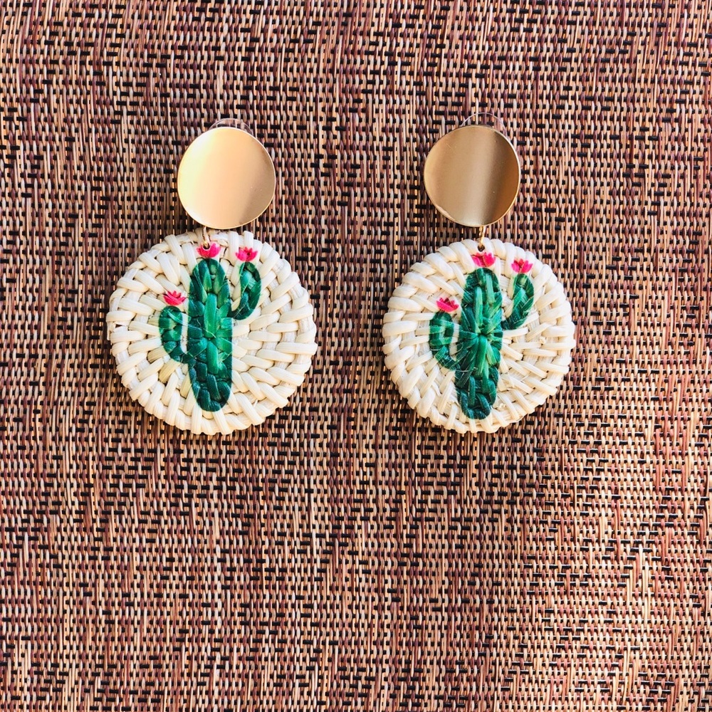 cactus earrings!